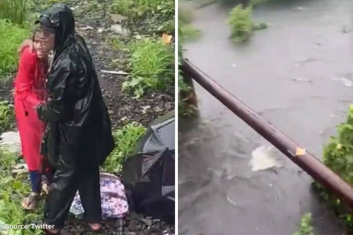Tragic incident in Kalyan, four month old girl slips from hand and drowns in nullah