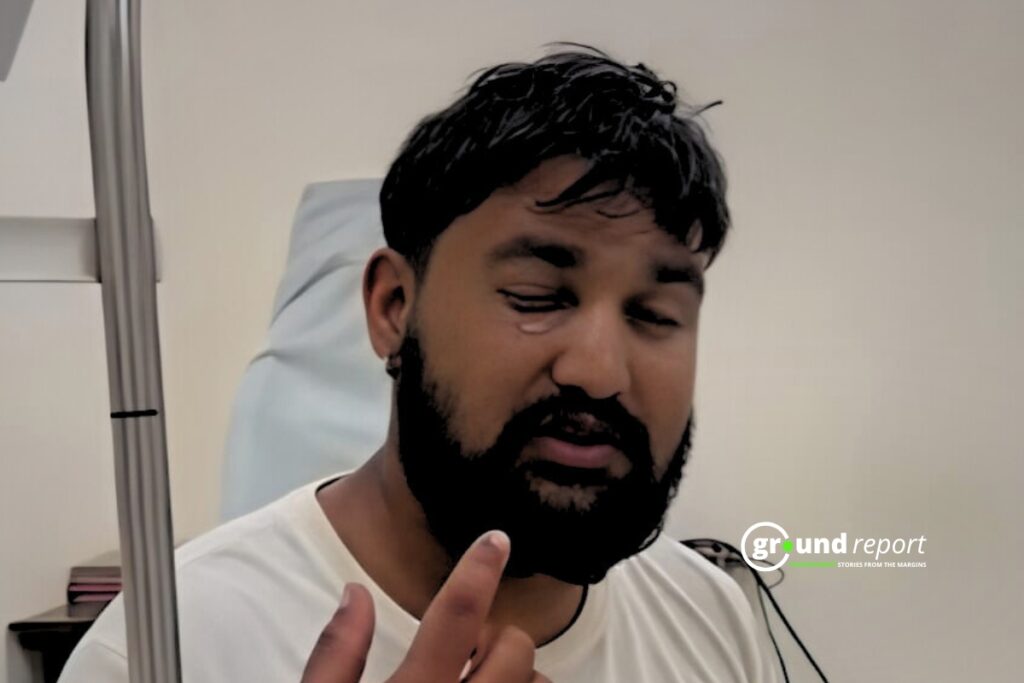 Prashant a software engineer who lost his eyes in calcium carbide gun disaster