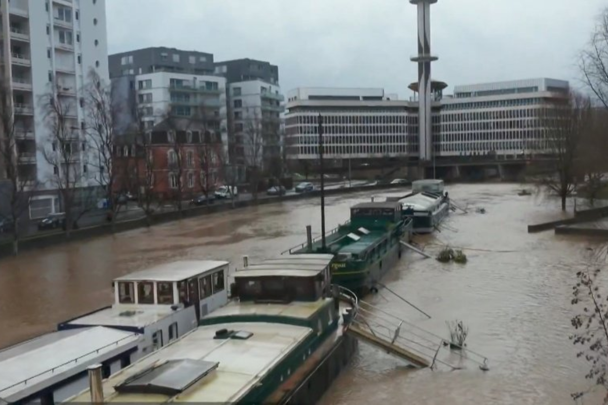 Storm Herminia brings flooding and chaos across Europe