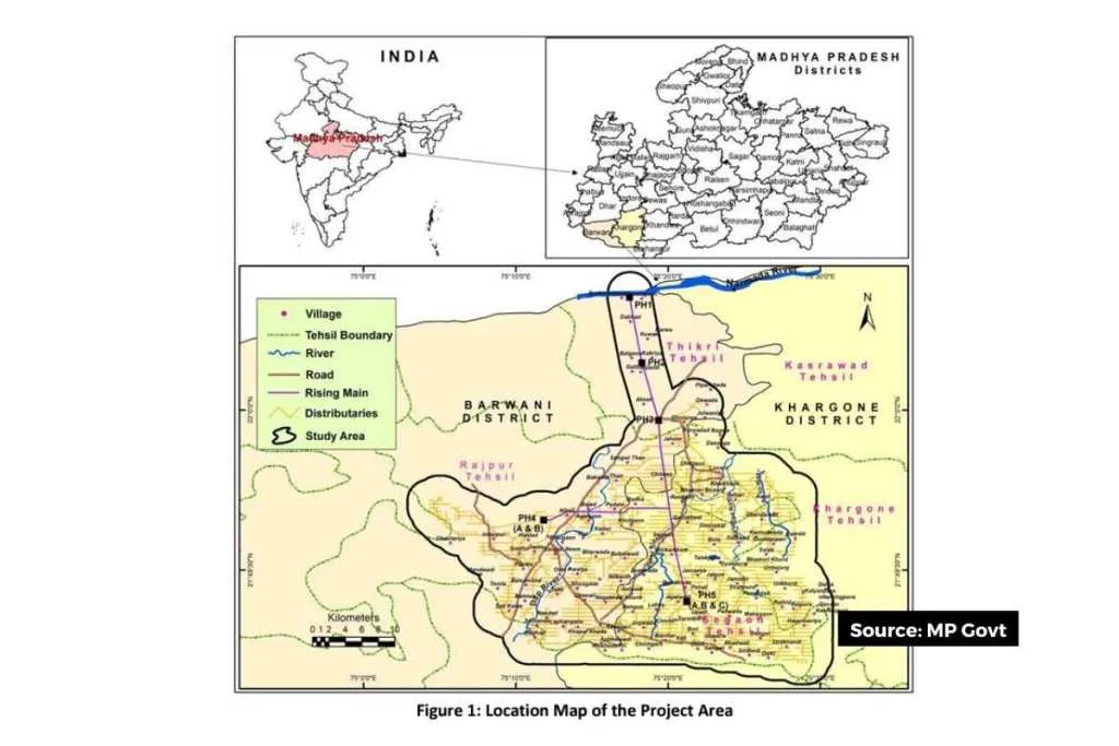 nagalwadi irrigation project location map