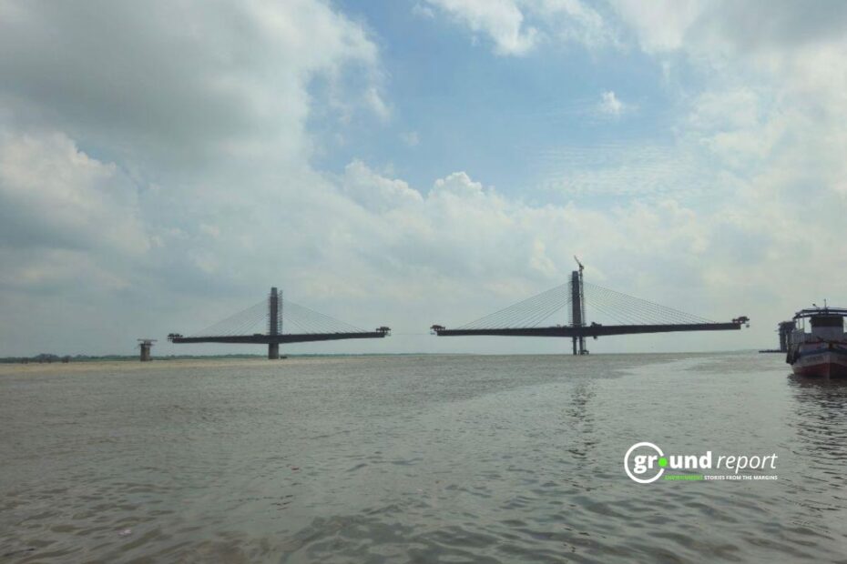 The Agwani-Sultanganj bridge in Bihar’s Bhagalpur