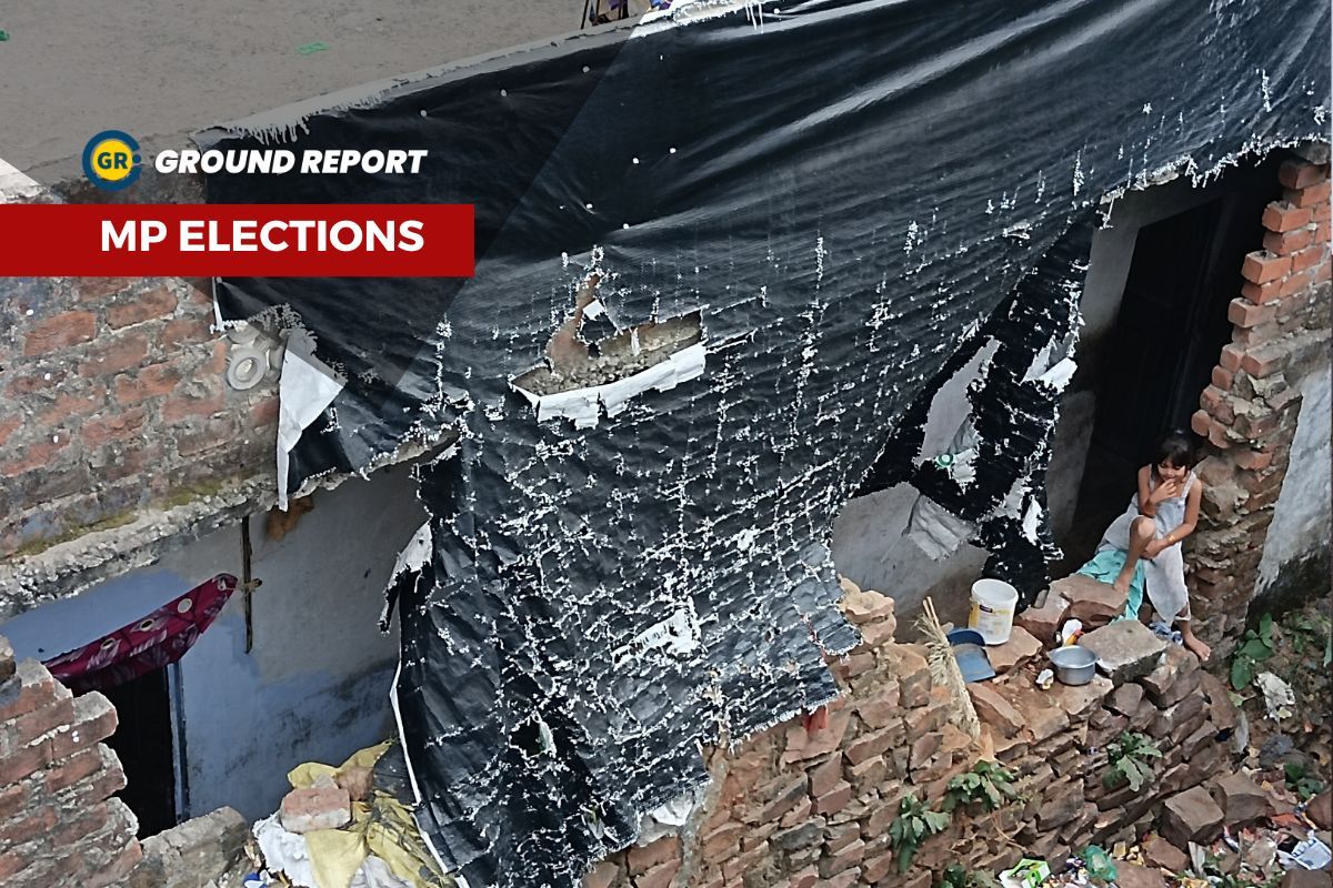 Despite the housing scheme, people continue to live in slums in Bhopal