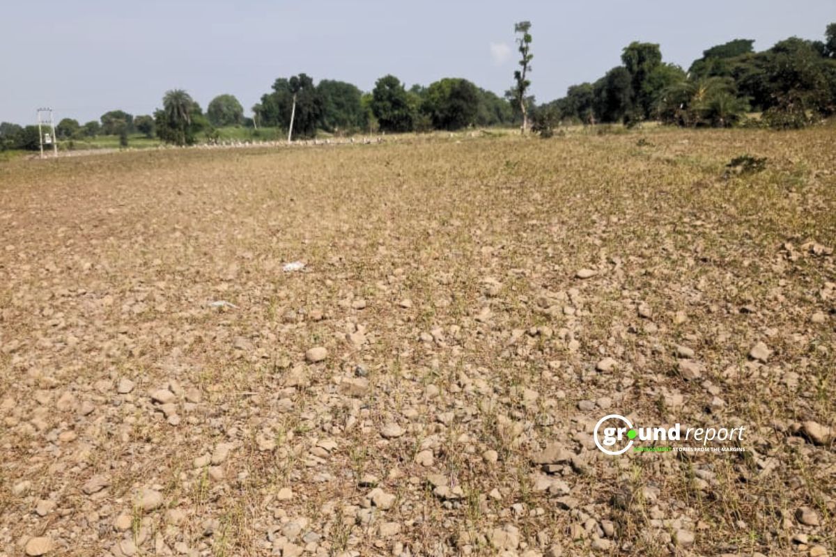 Soil erosion in farmland