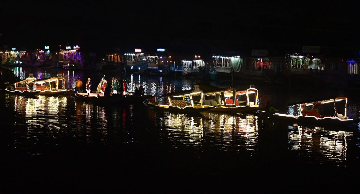 Kashmir's first open-air floating theatre