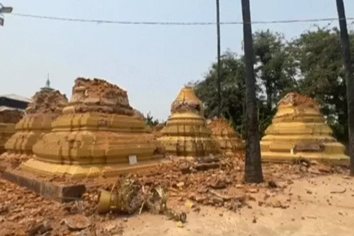 Massive 7.7 magnitude earthquake hits Myanmar, shakes buildings in Bangkok