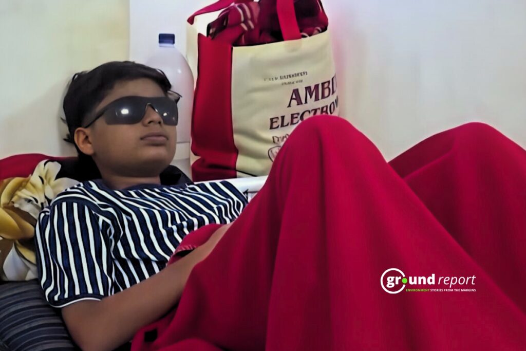 Child who lost his eyes due to calcium carbide gun in Bhopal