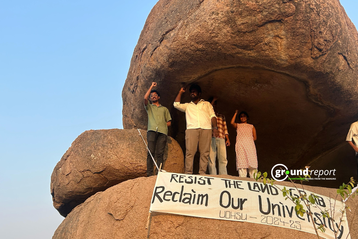 Hyderabad students protest over land auction, while government plans to develop next Silicon Valley