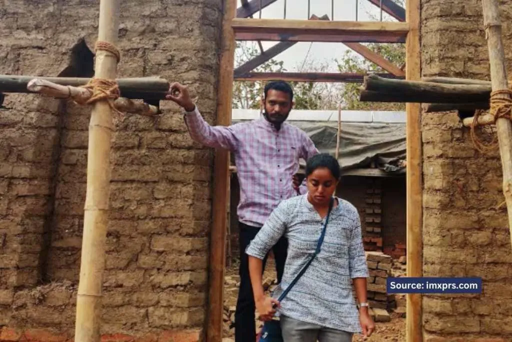 Priyanka inspecting one of her projects