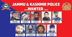 J&K police releases list of 9 wanted militants operating in Srinagar