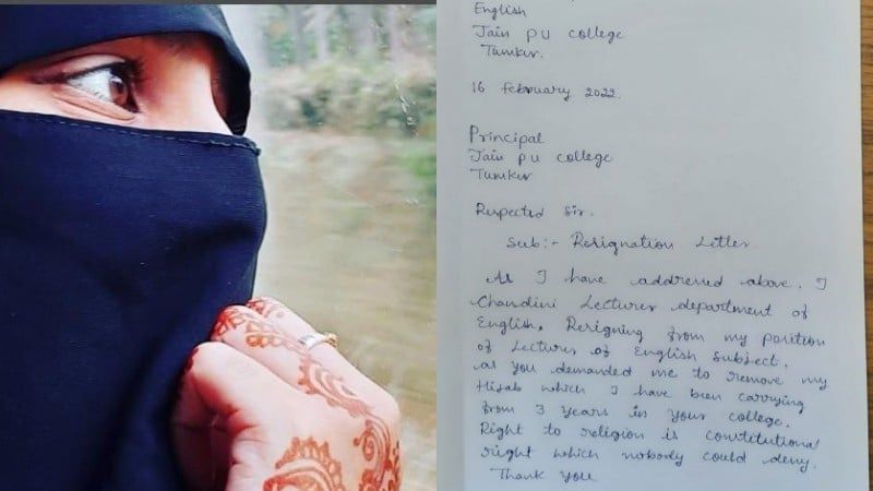 Jain PU College lecturer resigns after being asked to remove Hijab