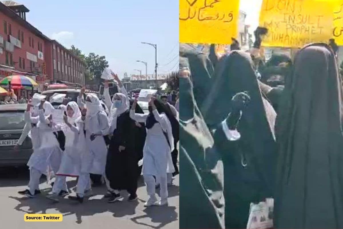Prophet remark row: students in Kashmir protest demanding death for Nupur Sharma