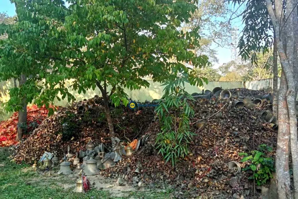Discarded bells may be the cause of concern at Tilinga Mandir in Assam