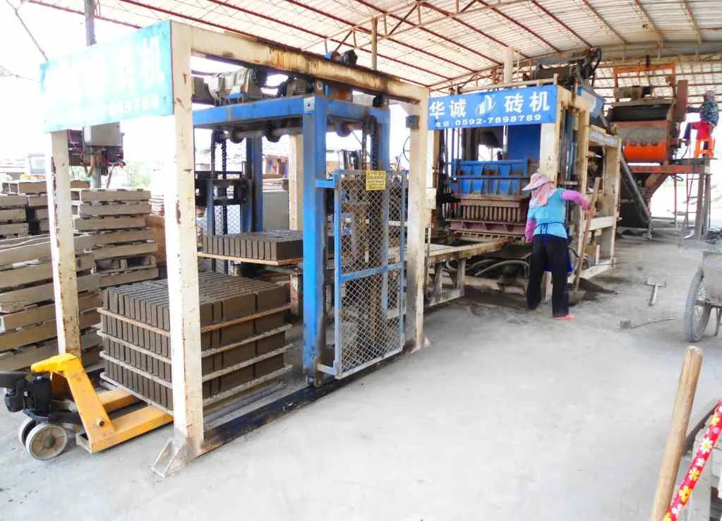 The machine makes 42 bricks approximately every 30 seconds. |