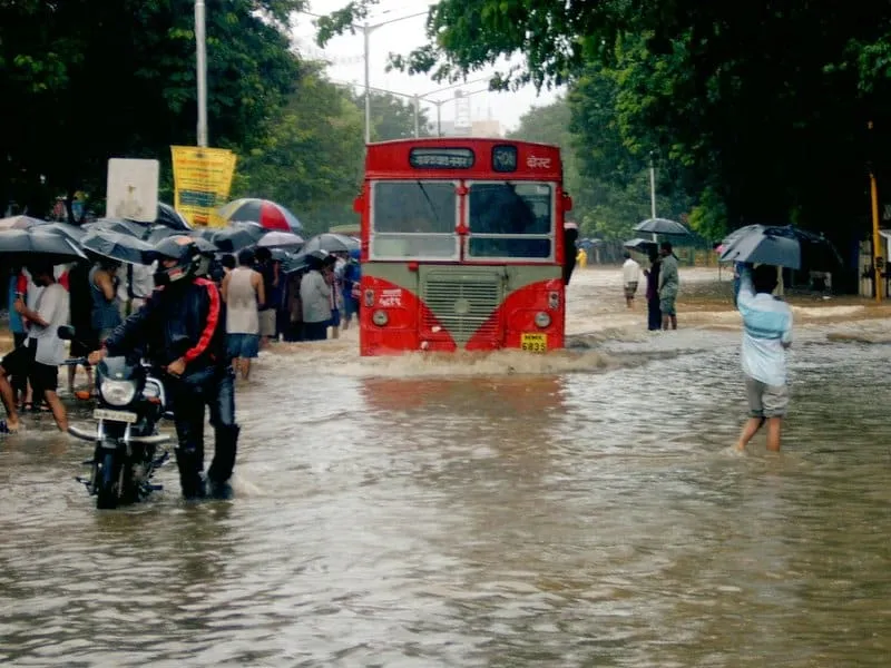 Heavy monsoon in Mumbai