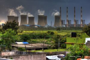 How much carbon Indian thermal plants emit in a year?
