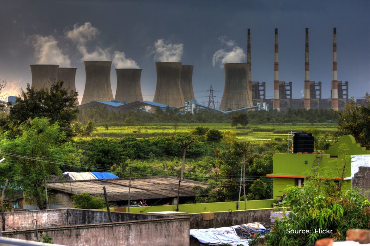 How much carbon Indian thermal plants emit in a year?