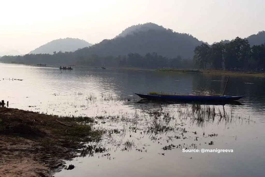 Shrinking of the lake chandubi