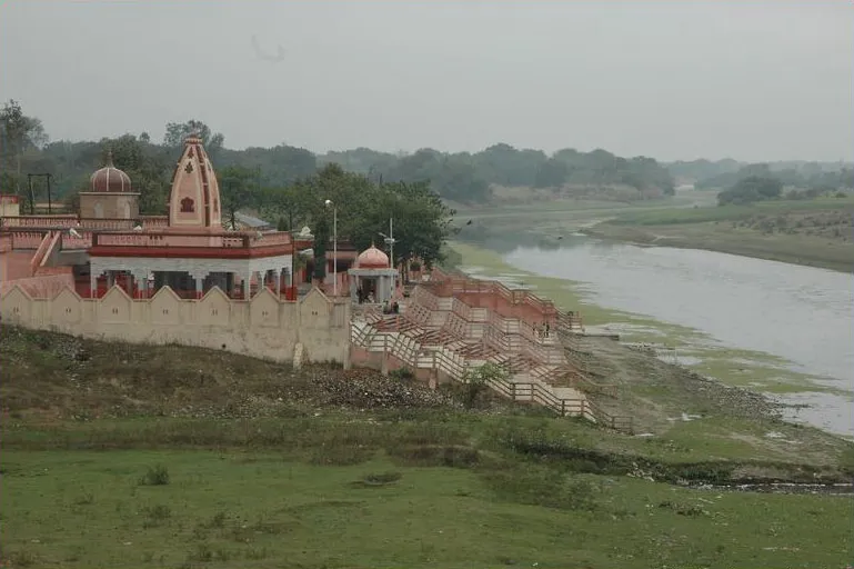 Mata Bela Bhawani devi temple near Sai River