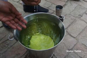 Khan Chandpur villagers are forced to drink heavy metal-polluted water