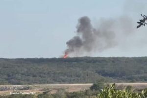 Dry conditions and high winds drive ongoing brush fire in Medina County