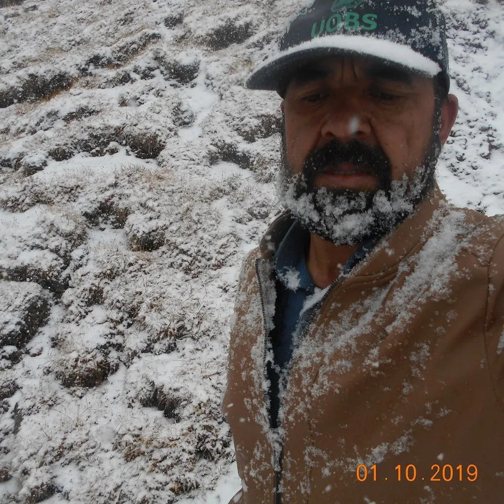Zakir Hussain, during research at a very high place. (Photo courtesy of Zakir Hussain Zakir)
