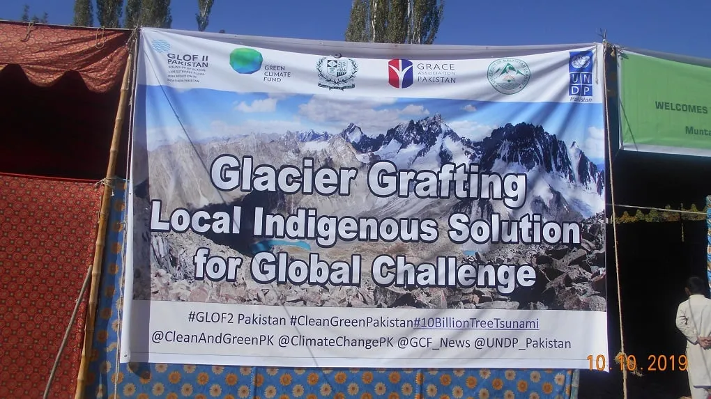 A growing glacier. (Photo courtesy of Zakir Hussain Zakir)