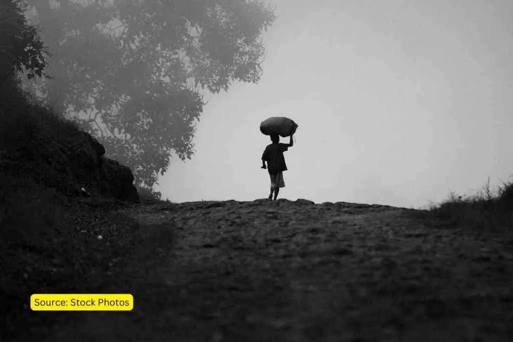 Poor people in India