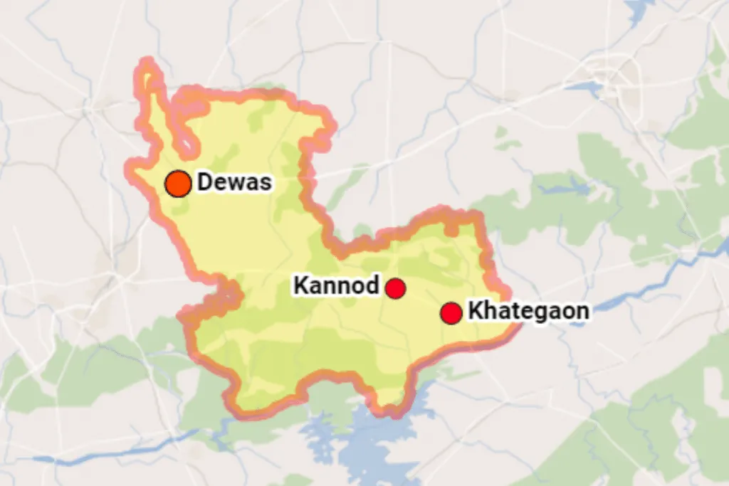 Khategaon kannod map