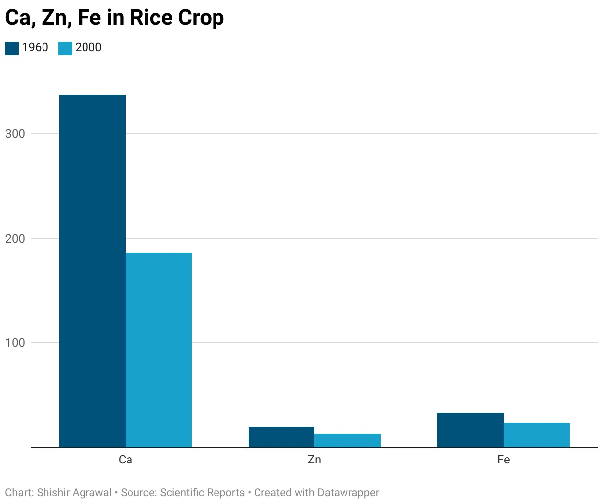 Quality of Indian rice degrading