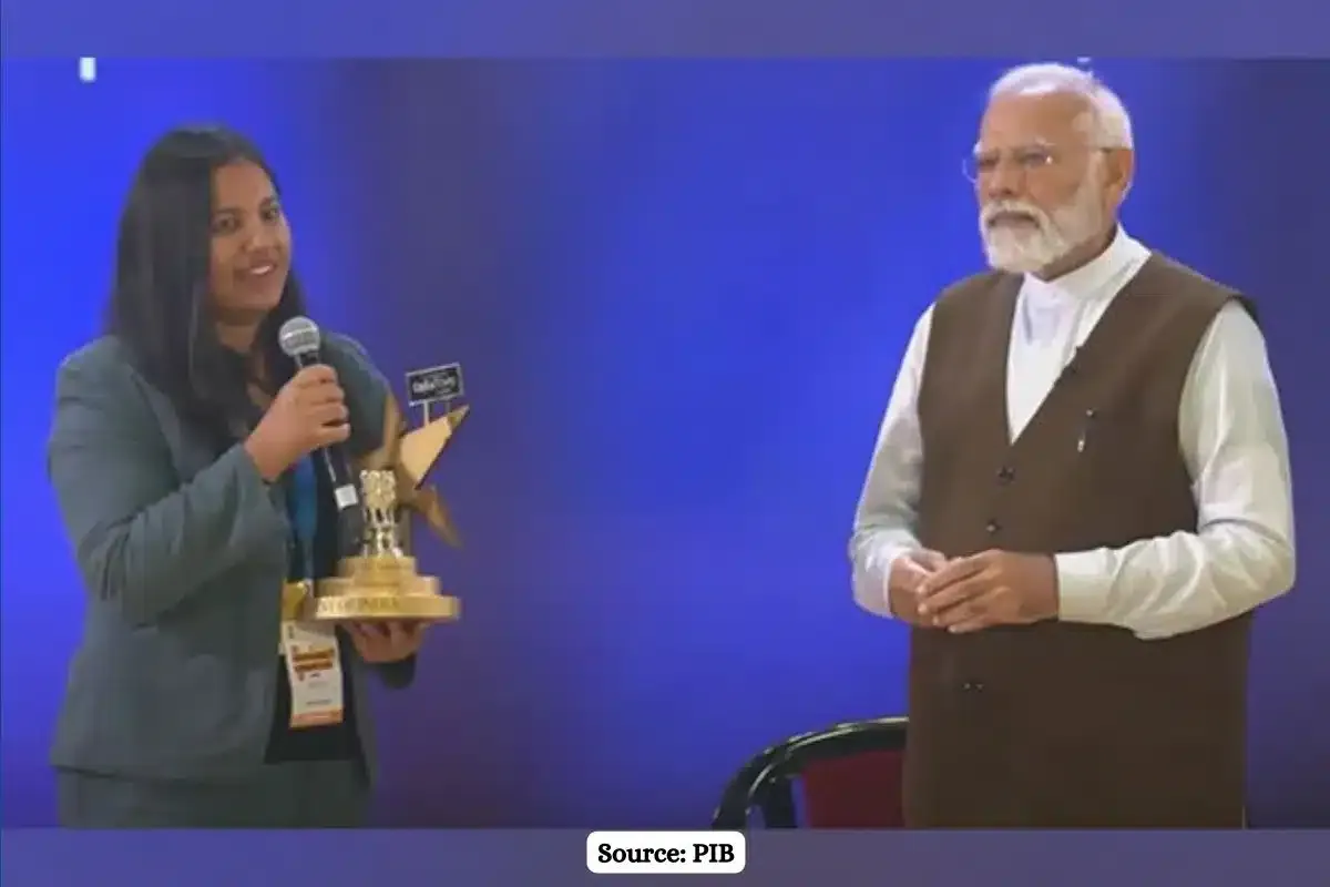 Who is Pankti Pandey won green champion award at National creators award?