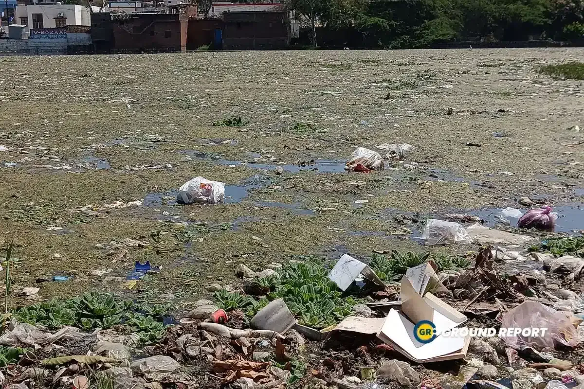 Pollution in Gwala Magra Lake of Chattarpur