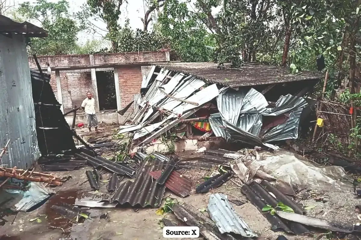 A thunderstorm wreaked havoc in Jalpaiguri, 5 people dead, 300 injured