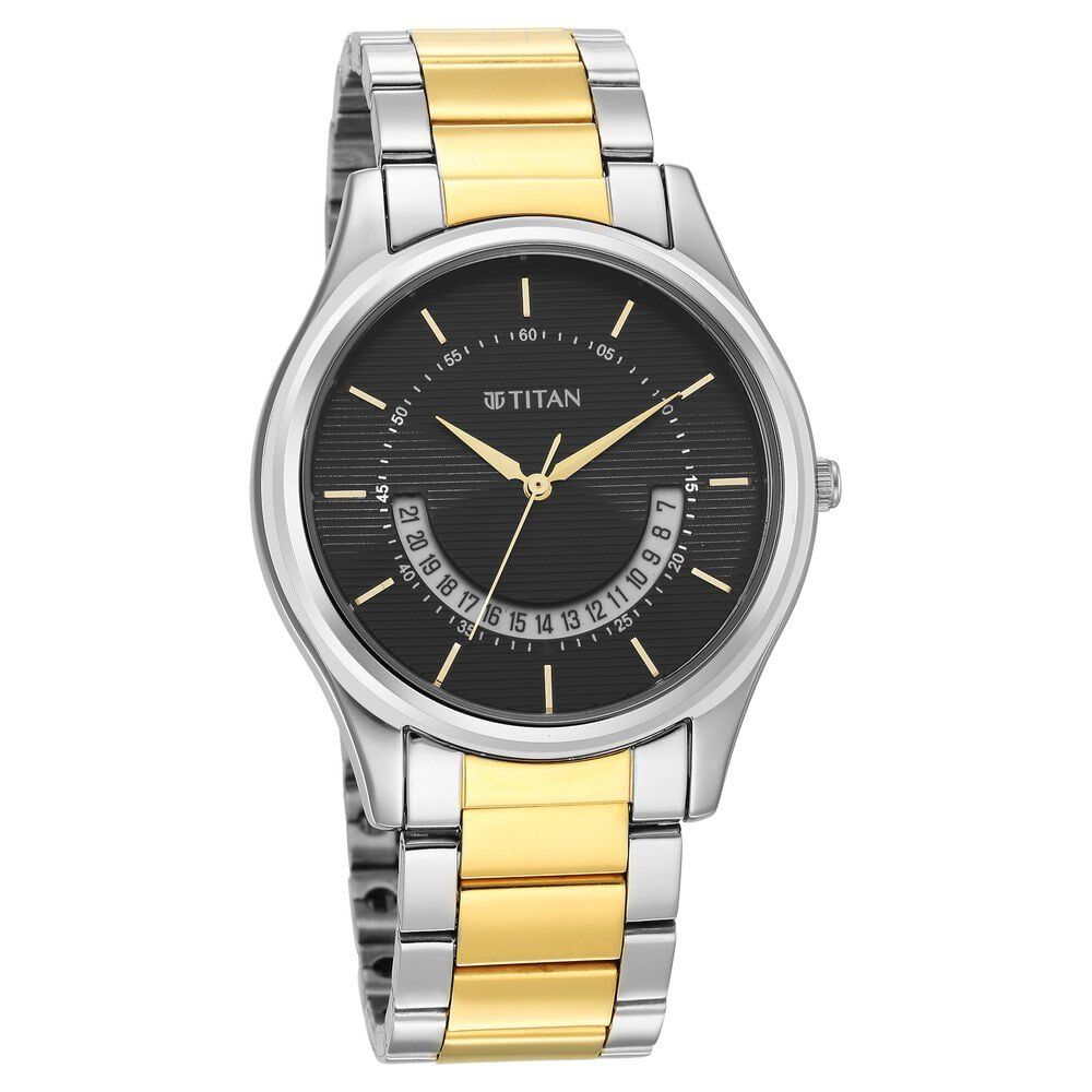 Titan Men's Multifunction Karishma: Two-Tone Steel Elegance Watch - image number 1