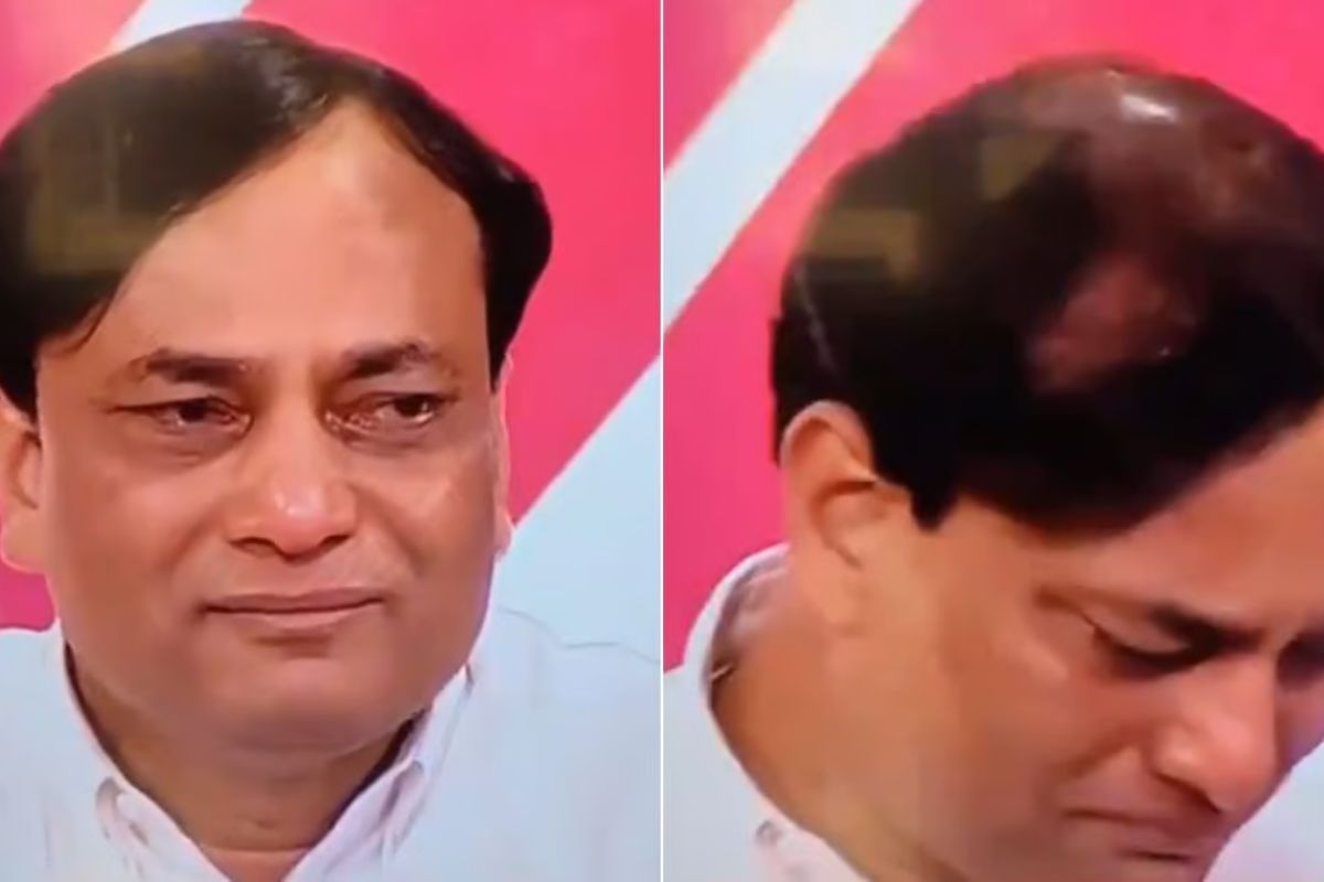 Who is pollster Pradeep Gupta seen crying on India Today after exit polls failed?