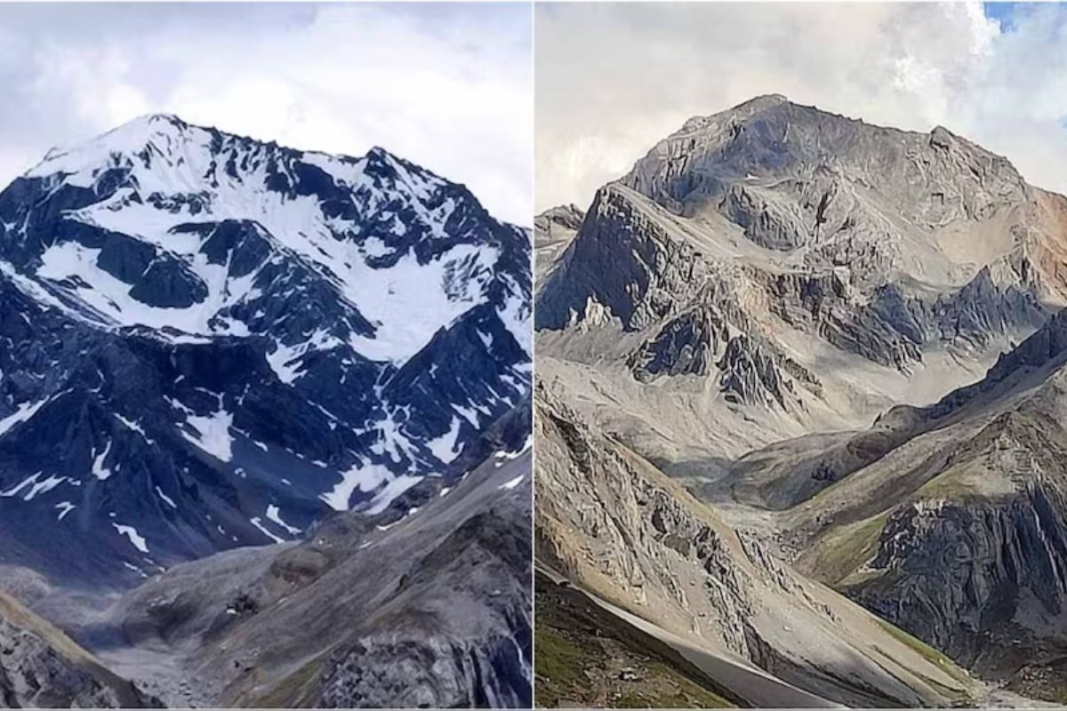 Om Parvat snow disappeared completely for first time