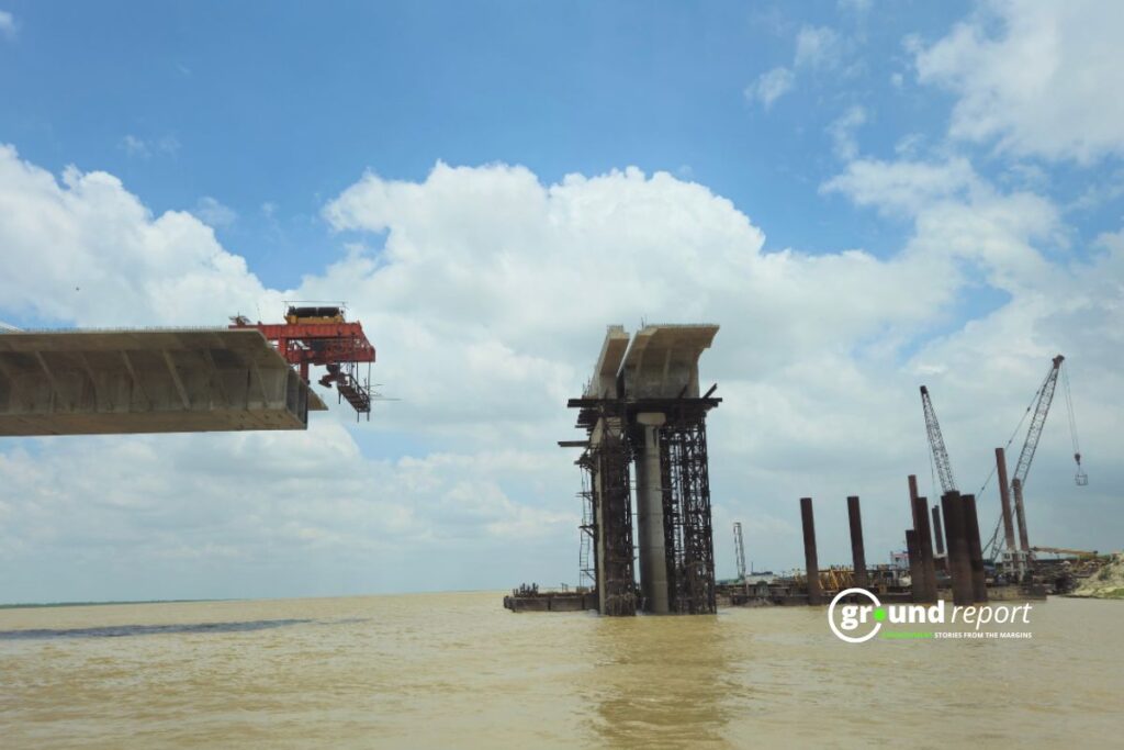 The Agwani-Sultanganj bridge has collapsed three times in three consecutive years (Photo Credit: Syed Abubakr)