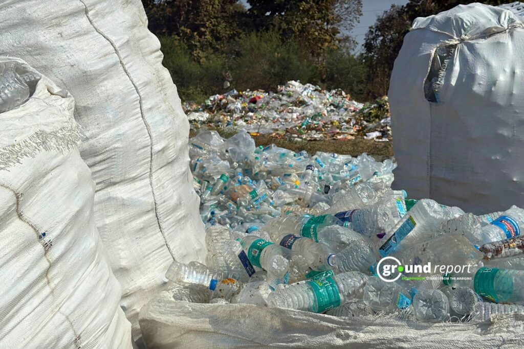 A large amount of plastic waste is being generated from the Dham every day.