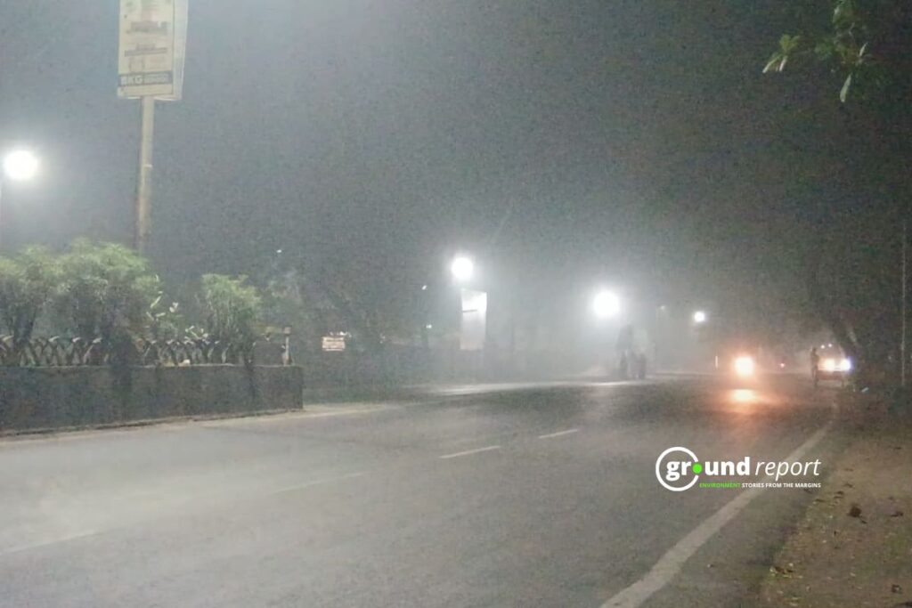 smoke in khargone