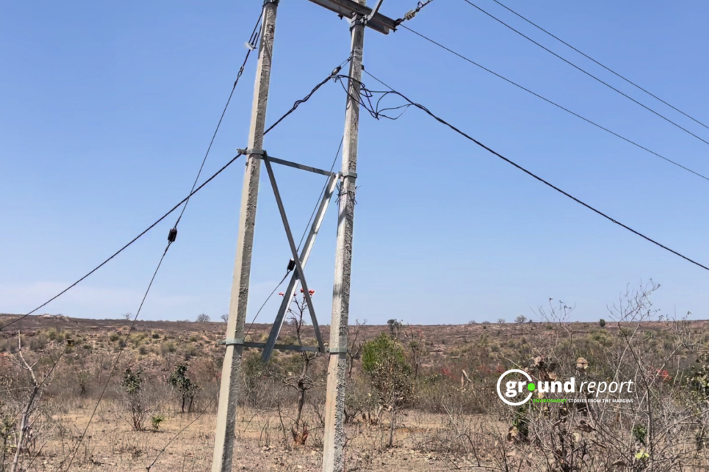 electric pole in mauganj