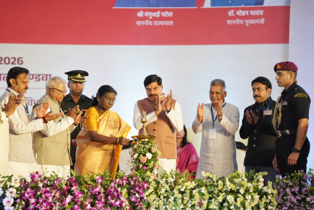 President Droupadi Murmu Dr Mohan Yadav