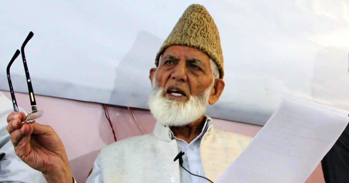 'Geelani’s letter an eye-opener, he has admitted Kashmir used for personal gains'