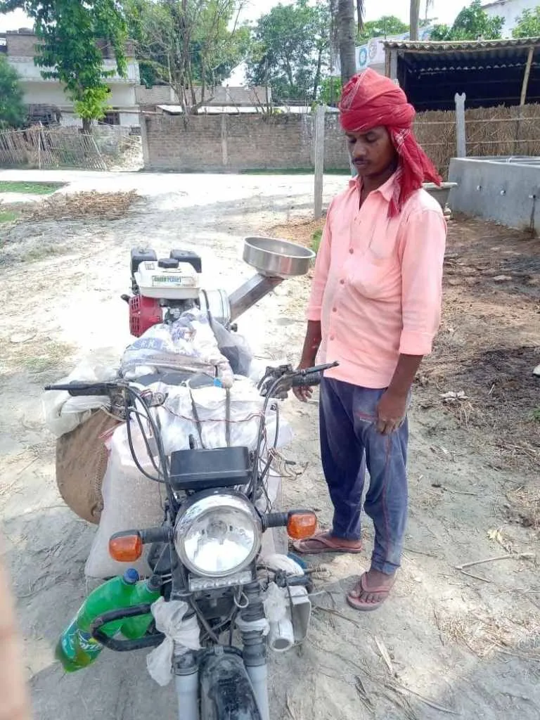 sukhnan mahto motercycle flour mill 