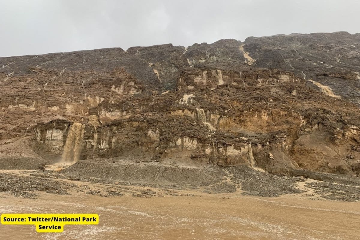 Waterfalls in Death Valley, Hottest and Driest Place on Earth