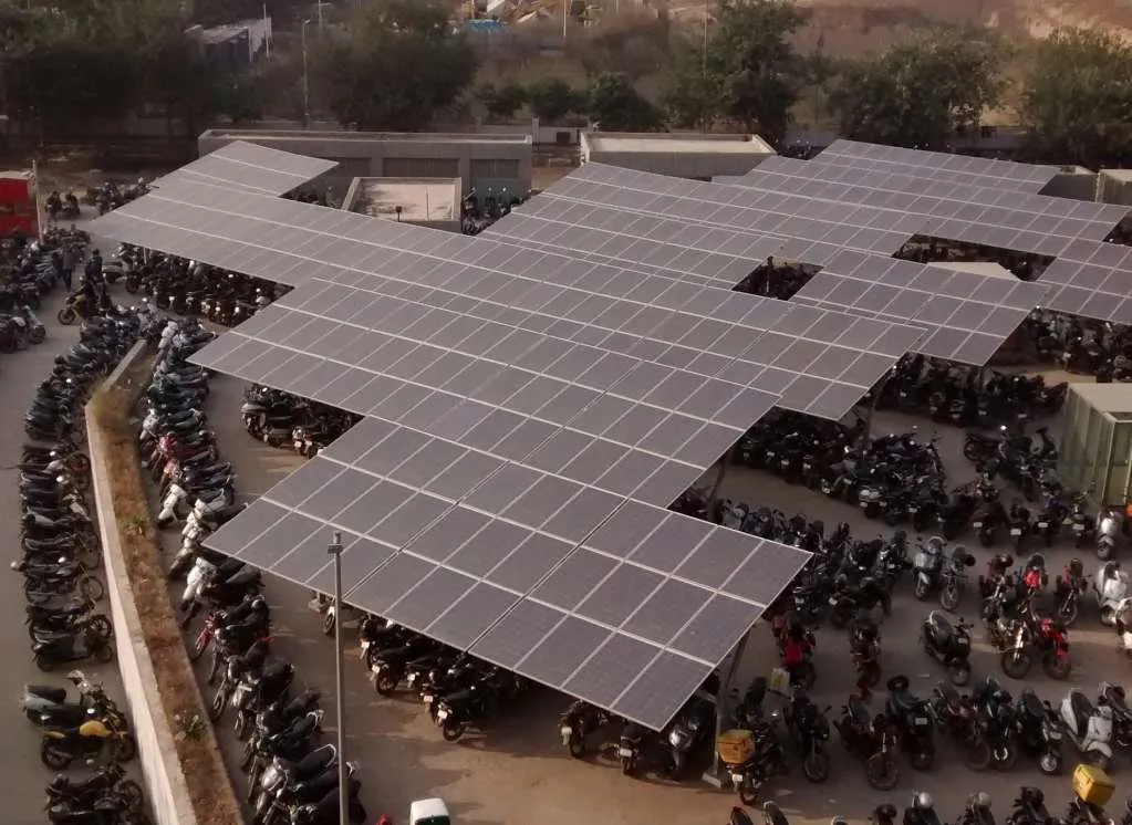 Solar Panels at HUDA City Centre Gurgaon
