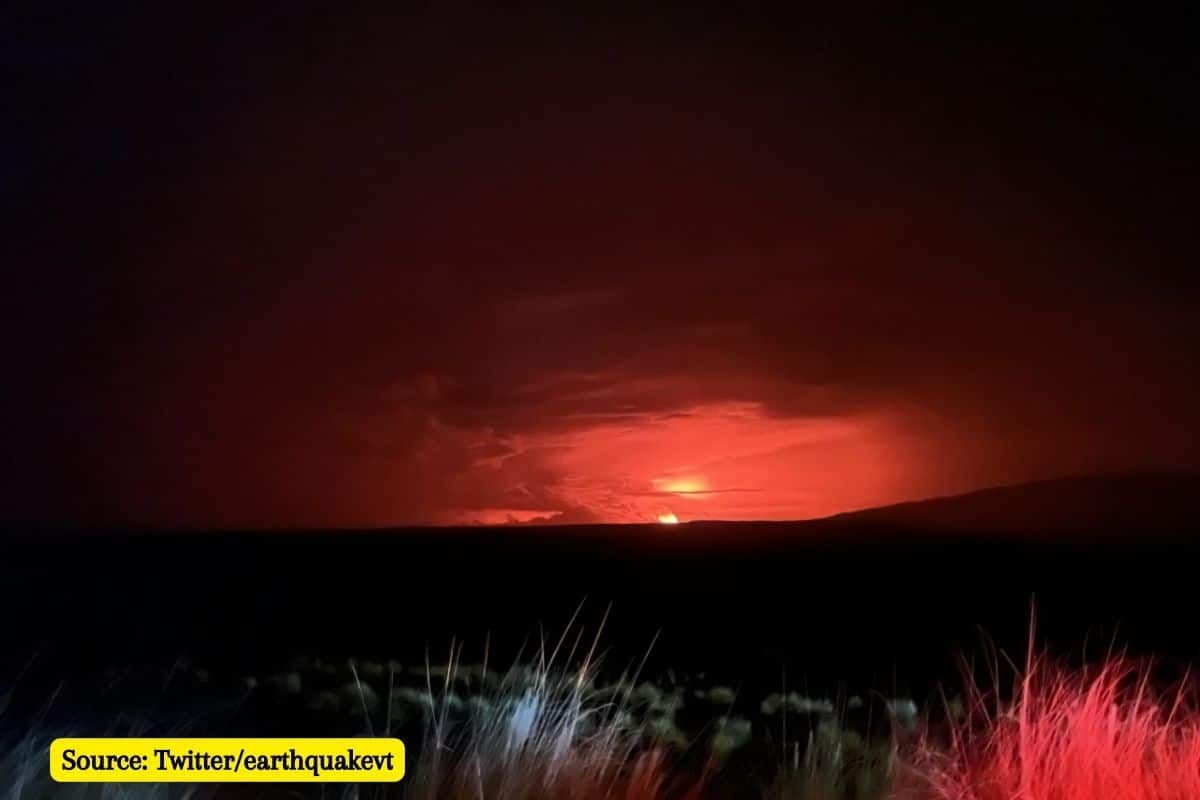 Who are at risk from the Mauna Loa volcano eruption in Hawaii?