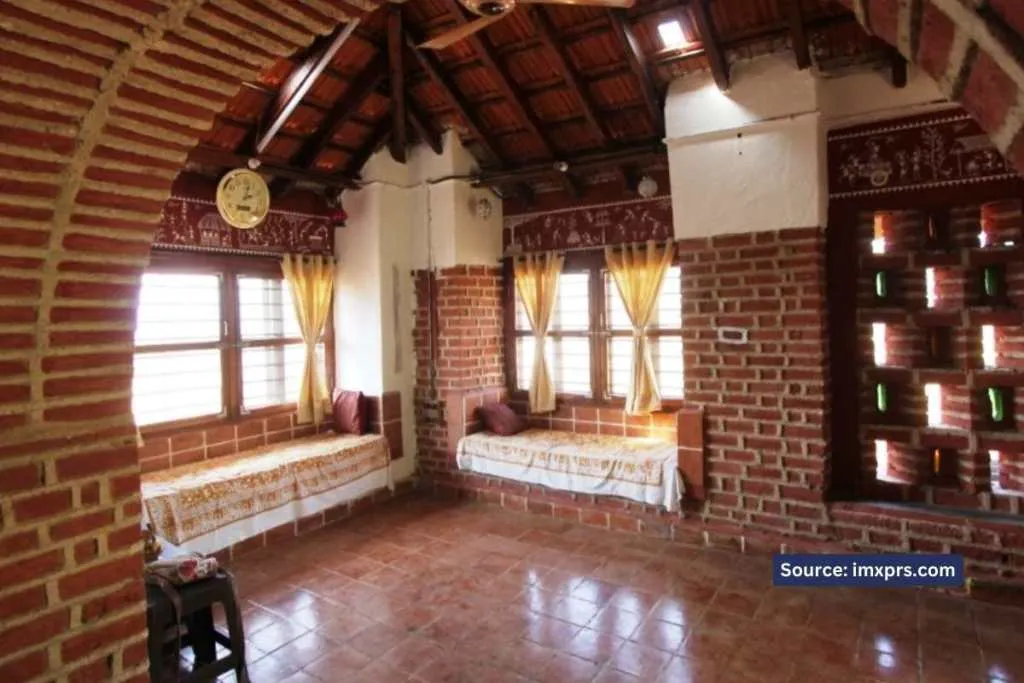 One of the beautiful mud houses constructed by Dhruvang and Priyanka