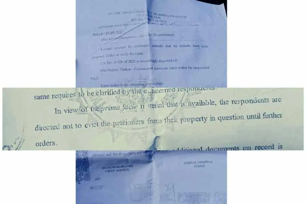 bhadbhada basti high court stay order