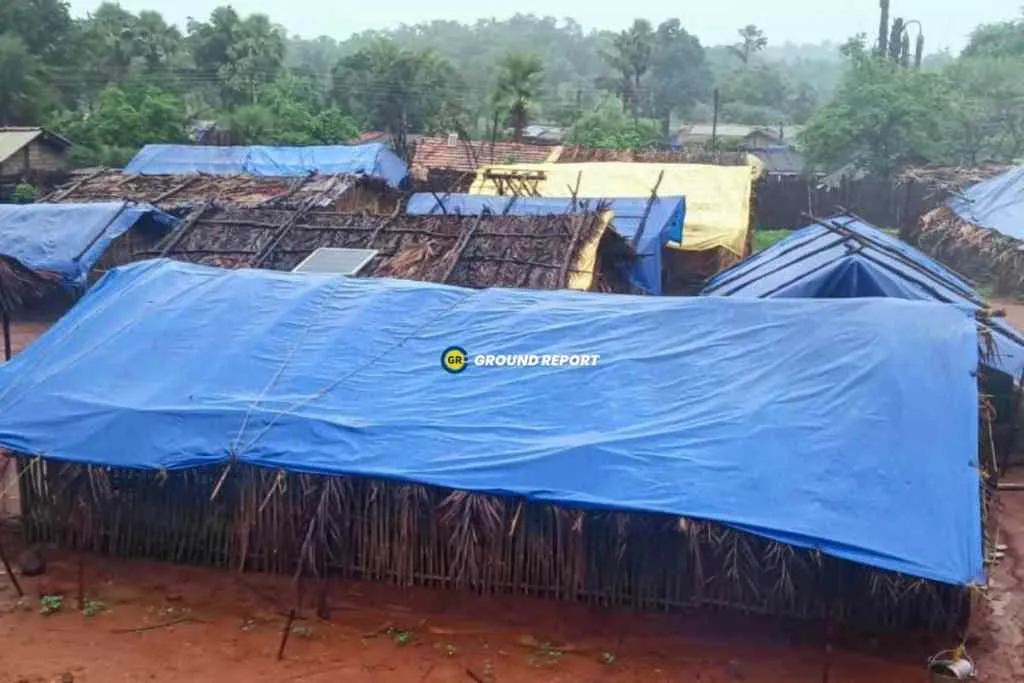 Dheras or temporary huts built in Todgatta