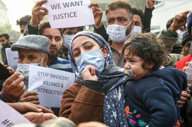 Civilians Killed in Srinagar Encounter, demand return of bodies