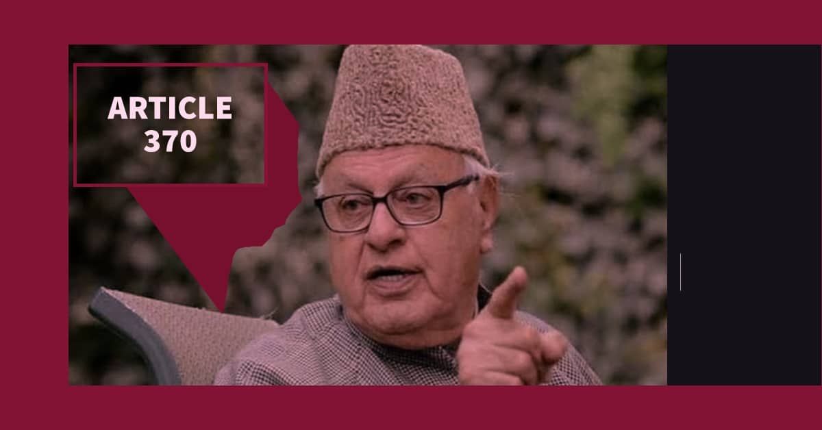 Hope Article 370 will be restored in J&K with China's support: Farooq Abdullah